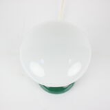 Vintage glass and ceramic table lamp osvetlovaci sklo valasske mezirici, 1970s