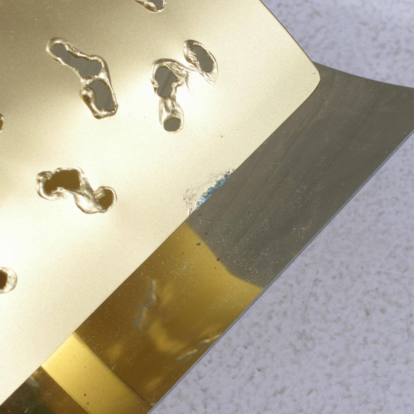 Mid-Century Modern Brutalist Brass Wall Lamps from Boréns, Set of 2, 1970s