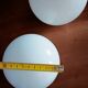 Deux appliques boule en opaline