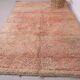 Peach Vintage Moroccan Rug 203 x 331 cm, Berber Shag Rug, Handmade Boho Rug