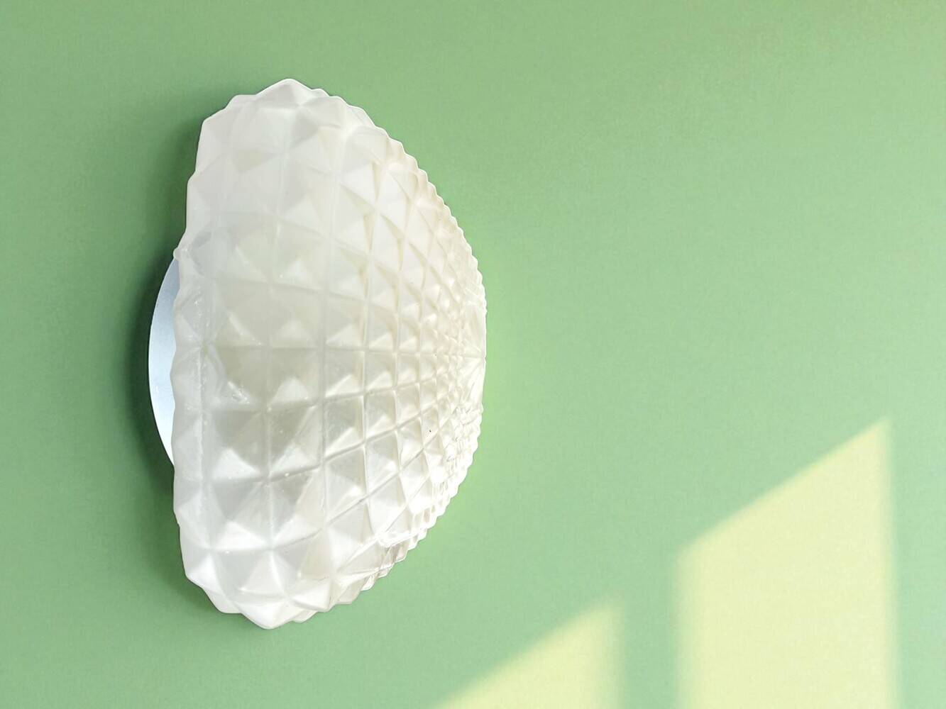 Pair glass flush mount lights wall or ceiling