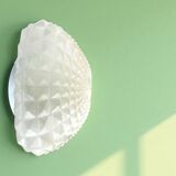 Pair glass flush mount lights wall or ceiling