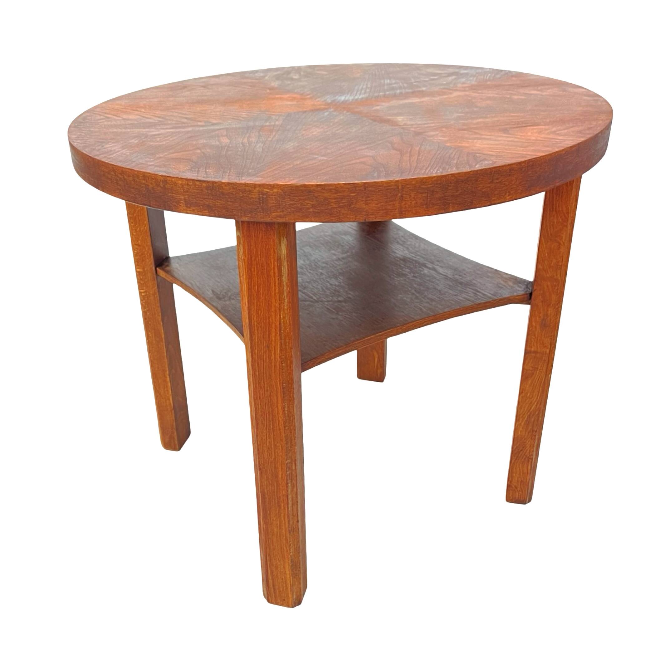 Round coffee table, Mid-Century, Art Deco, after renovation, Germany, 1960s