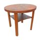 Round coffee table, Mid-Century, Art Deco, after renovation, Germany, 1960s