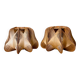 Pair of wooden light wall sconces for bedroom