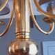 Lustre Art Déco en Bronze estampillé Petitot