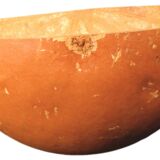 Set of 3 half gourds, sourced from West Africa, 24 – 27 – 30cm.