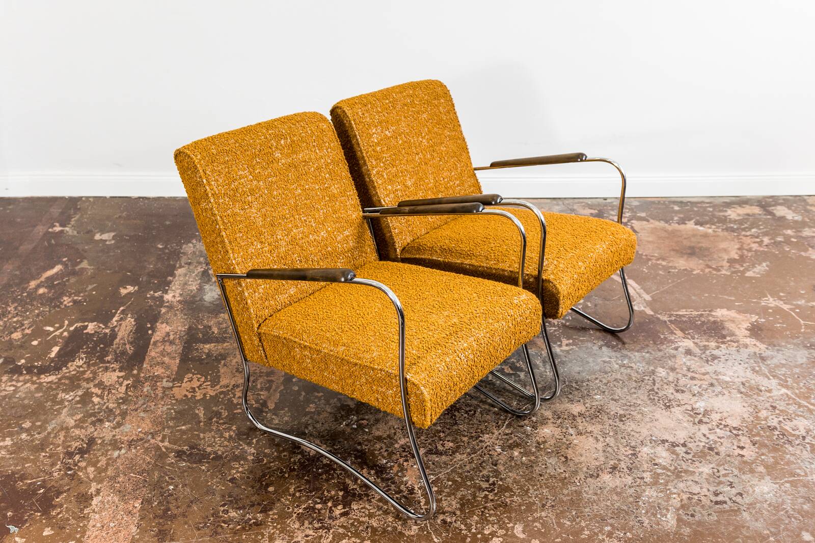 Fauteuils de style Bauhaus, années 1950, Pologne