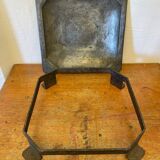 Antique Metal Centerpiece + Vintage Wrought Iron Stand
