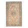 Tapis persan vintage saumon et ivoire, médaillon floral noué main,182x284Cm