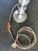 Antique Art Deco lamp base in metal and glass