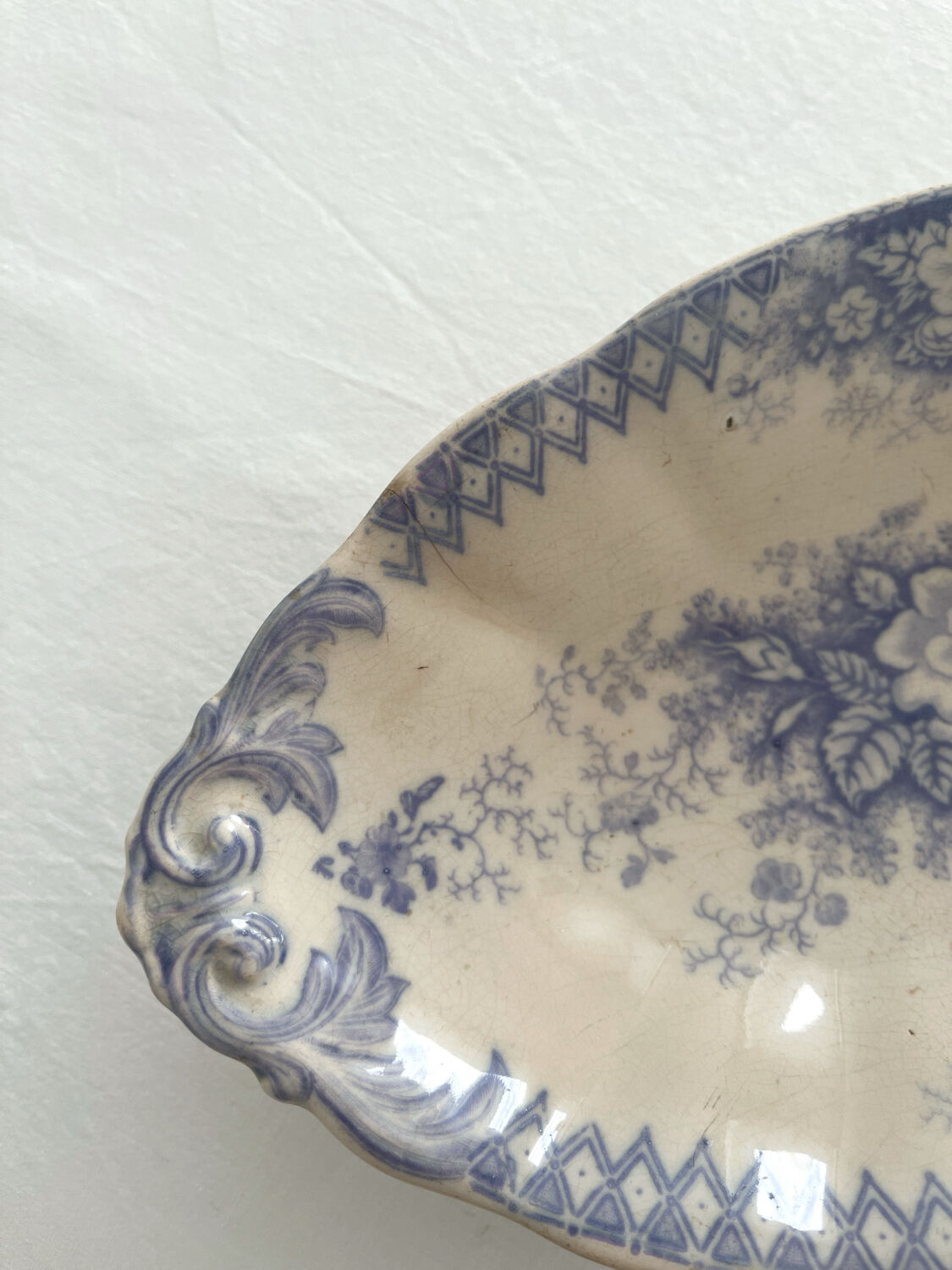 Ironstone ramekin dish "Jardinière" Sarreguemines