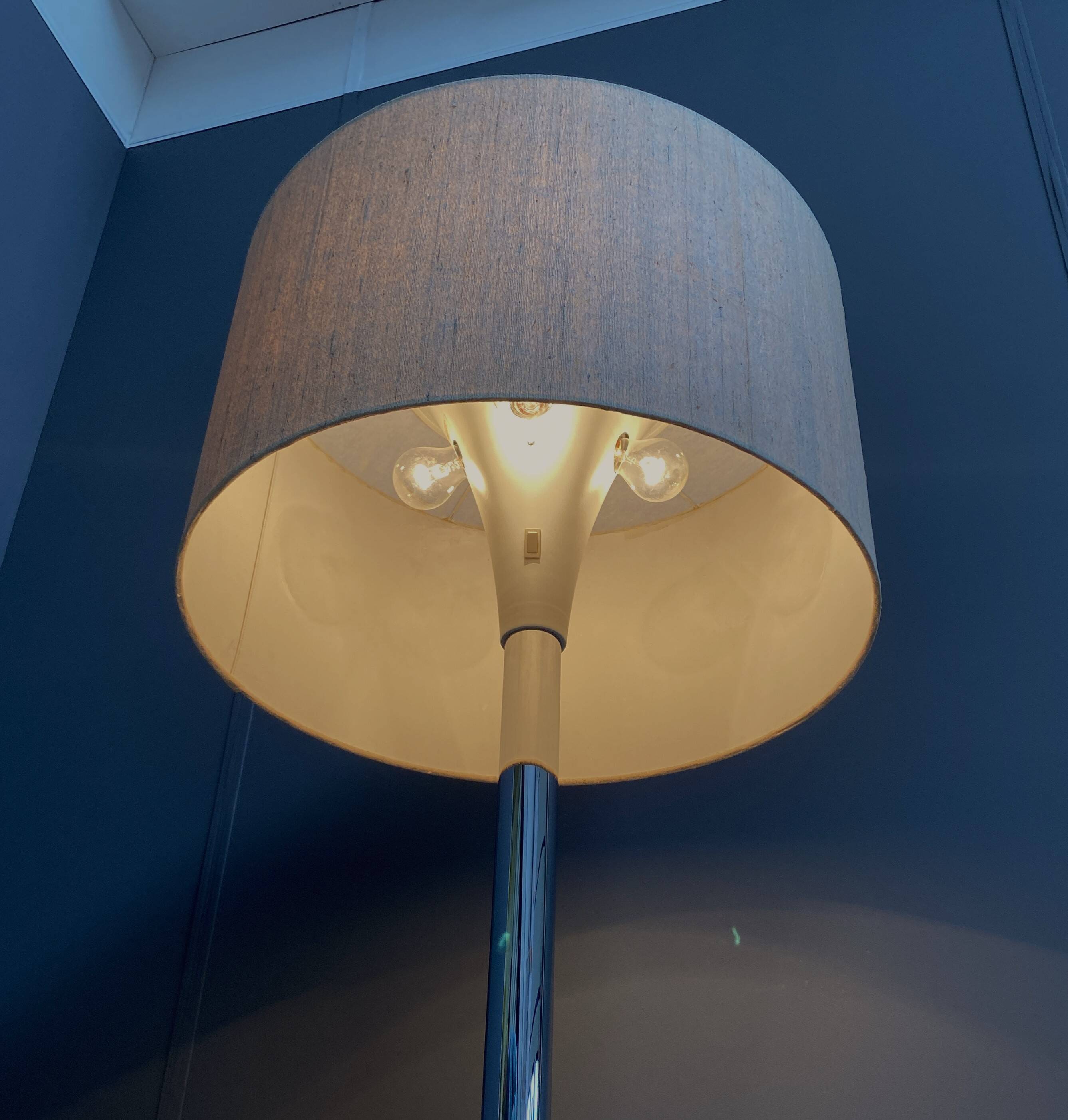 Staff Leuchten chrome floor lamp 1970s