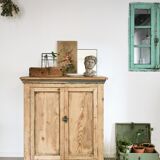 Raw wood sideboard