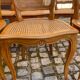6 Louis XV style caned chairs in solid wood
