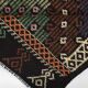 Tapis Kilim vintage fait main bordeaux et vert 7x10, 220x296 cm