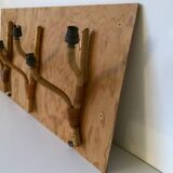 Rattan wall light trio