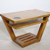 Mid-Century Elmwood Coffee Table in Solid Wood, Germany, 1960s