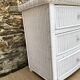 80s rattan chest of drawers