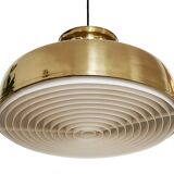 Large brass pendant light. Sweden 1960s