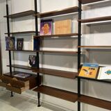 Rosewood Wall or Floor/Ceiling Bookcase