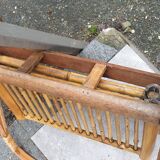 Rattan magazine rack