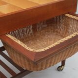 1960s Utensilo in Teak with basket