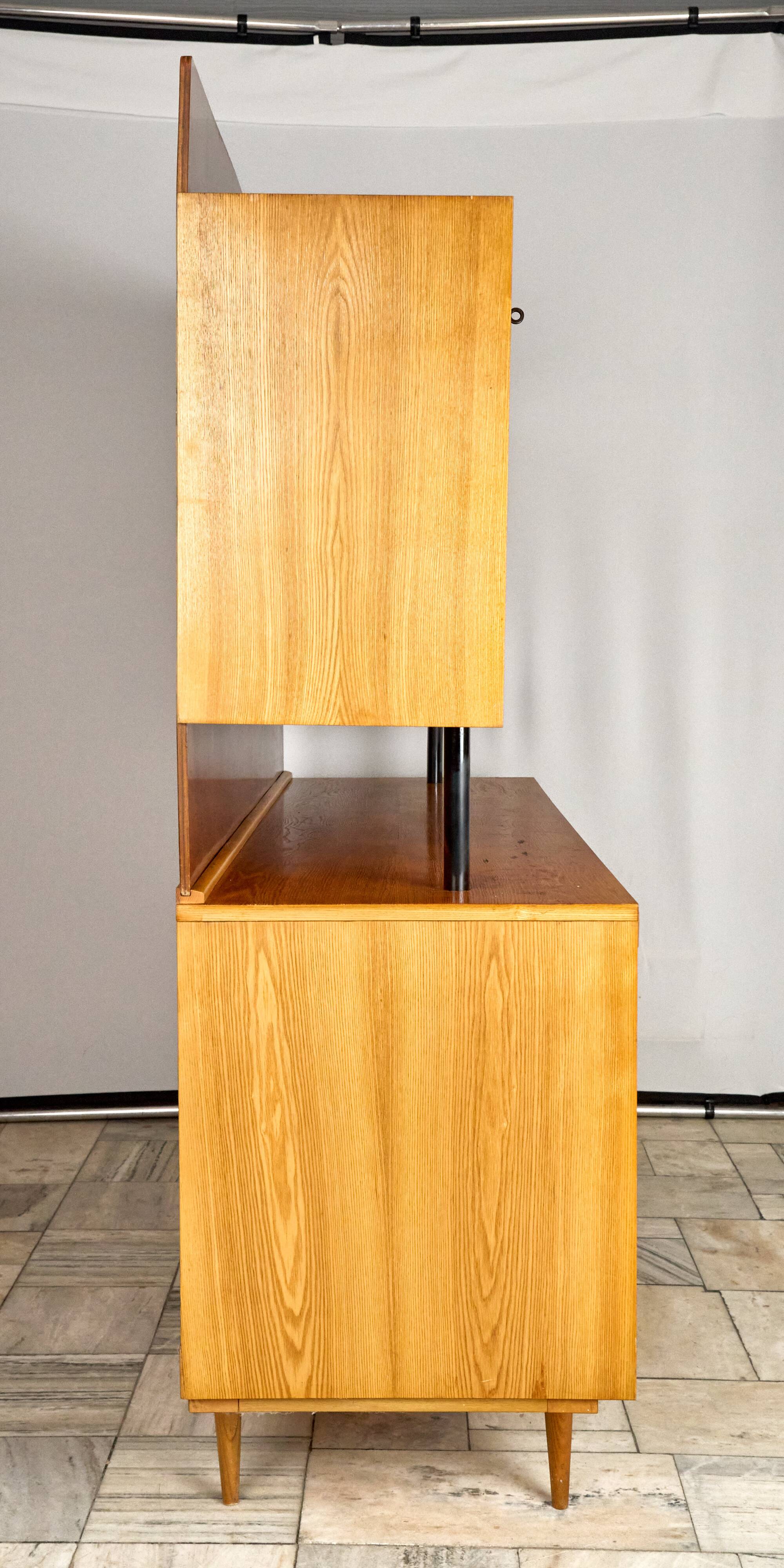 Vintage Credenza with pull-out table, 1960s, Czechoslovakia