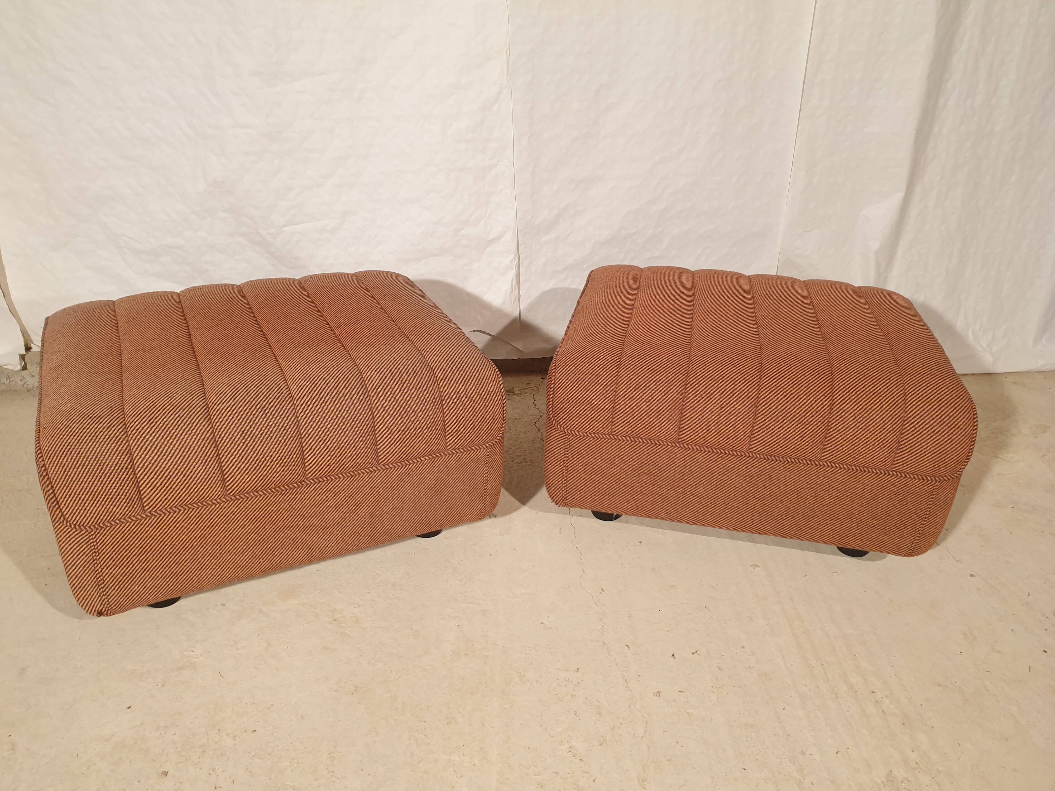 Pair of vintage ottomans