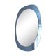 Two-coloured blue and silver Italian mirror - 71x51cm