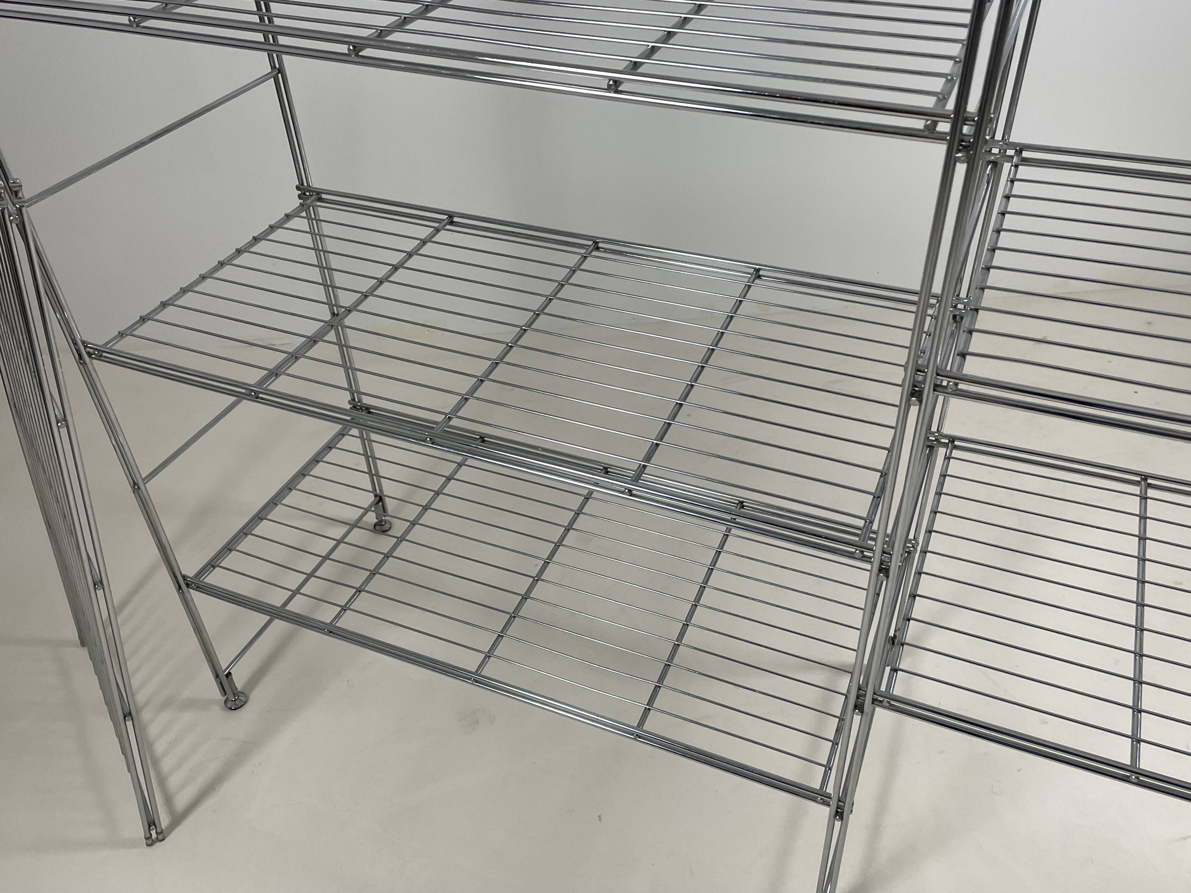 Modular metal shelving unit by Niels Gammelgaard, 1980s