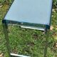 Table d’appoint vintage en plexiglas bleu et acier – Marc Berthier pour Prisunic