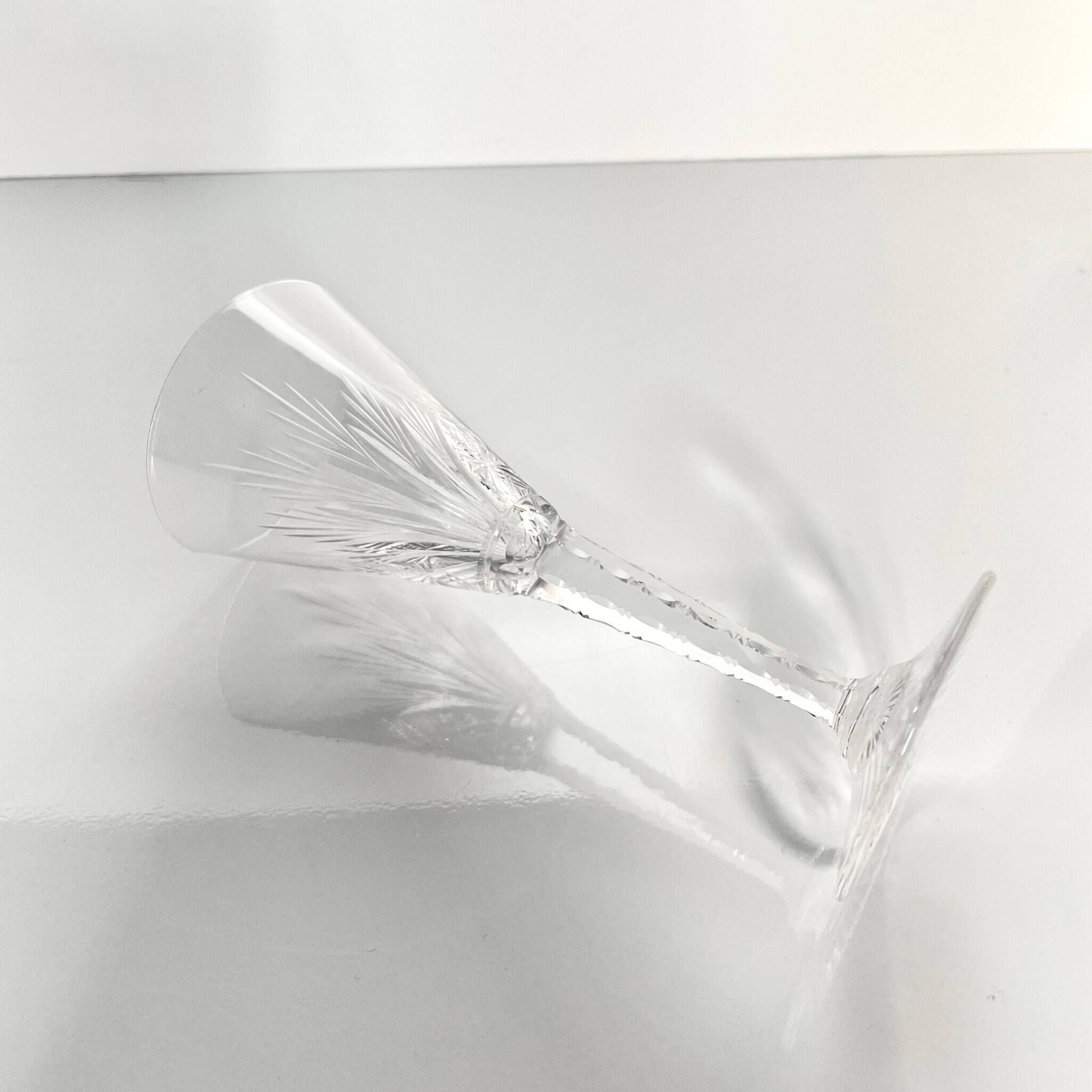 6 Saint-Louis Crystal Glasses - Nelly Model