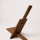 Brutalist minimalist armchair by Alain Gaubert, 1980s