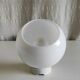 Art Deco style wall light in porcelain and opaline globe - 1930s/40s