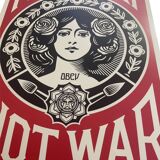 Make art Not war poster - Shepard Fairey
