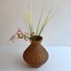 Vase en rotin vintage