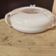 Opaline glass ashtray and pocket tray Poland 1970