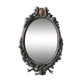 Ancient bronze mirror angel, 35x23 cm