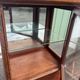 Louis XVI style display cabinet, 19th century, marble and gilded bronzes.