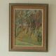 Huile sur panneau suédoise originale – « Paysage d'automne »