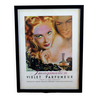 Affiche parfum Violet 1940 originale pub