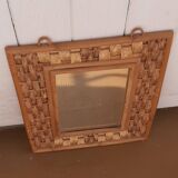 Miroir en rotin