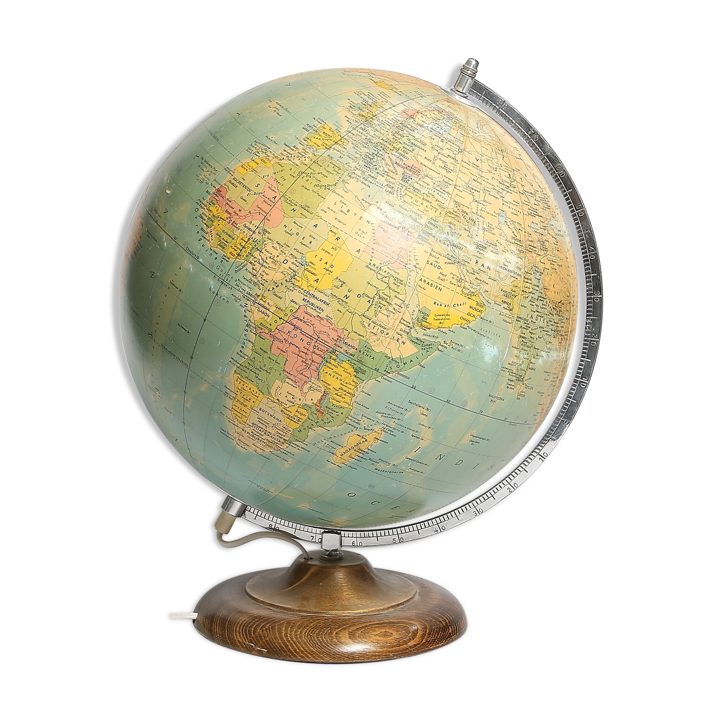Bright Earth Globe Swedese, 1950