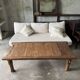 Large upcycled golden teak coffee table L1m60 W70 H45