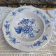Set of 6 deep plates Crown Dynasty - blue grape cluster design