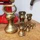 Balance vintage avec poids en laiton de Viking F. J.Thornton - Co. Ltd années 1940
