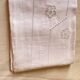 Drap monograme Jp en lin