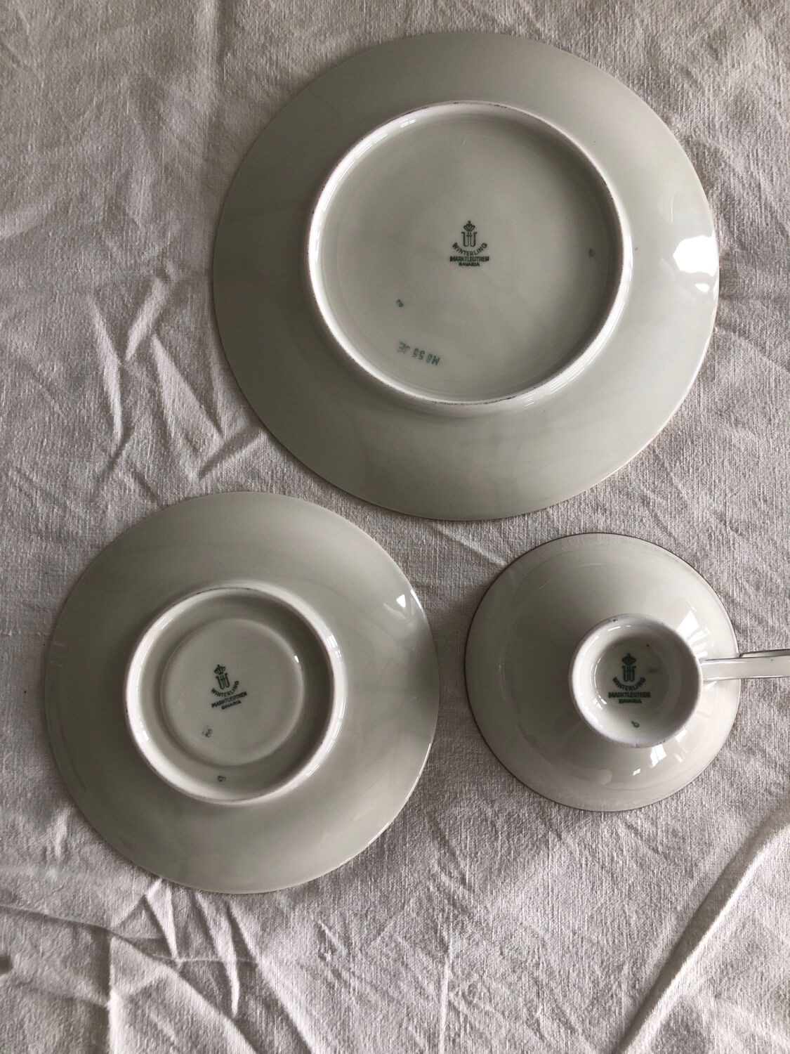 Set for tea cups under cups plates Bavaria Germany
