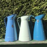 Old blue enamelled broc